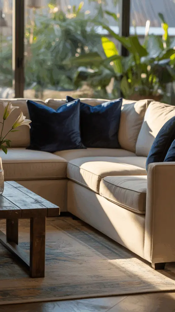 Affordable Neutral and Blue Living Room Inspiration for Your Home