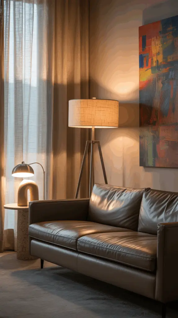 Sleek & Contemporary Floor Lamps: Stylish Living Room Decor Ideas for Modern Homes