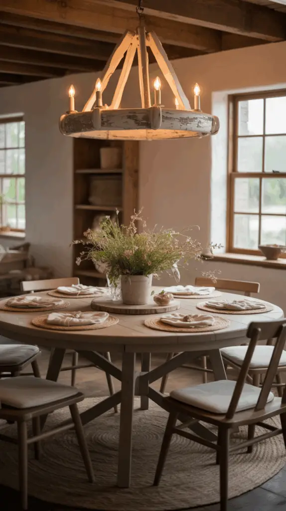 Small Space Farmhouse Dining Room Table Layout Tips for Style and Function