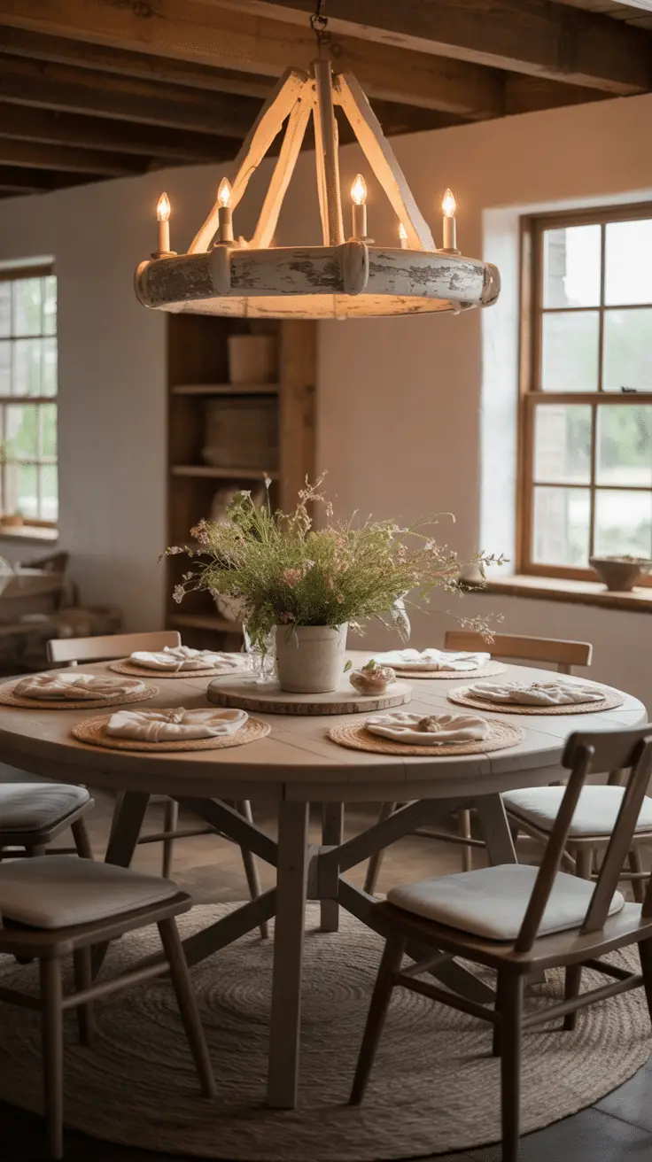 Small Space Farmhouse Dining Room Table Layout Tips for Style and Function