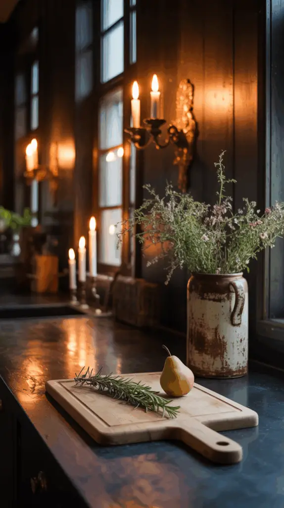 Moody Dark Cottagecore Kitchen Design Ideas for a Cozy, Enchanted Space