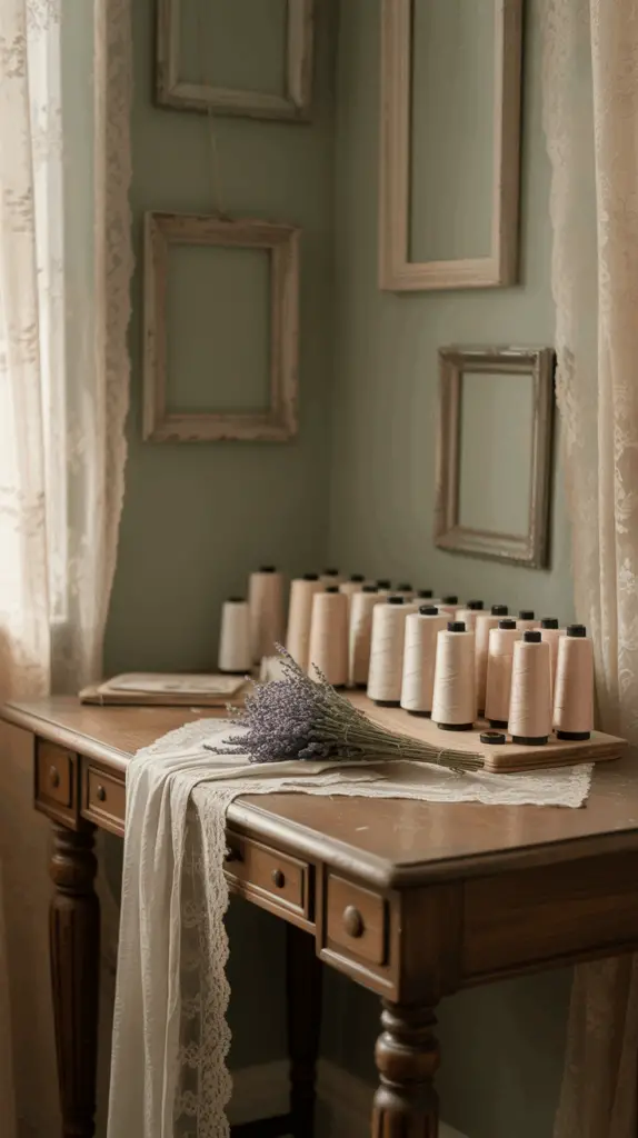 How to Create a Dreamy Vintage Craft Room Setup You Can Recreate at Home