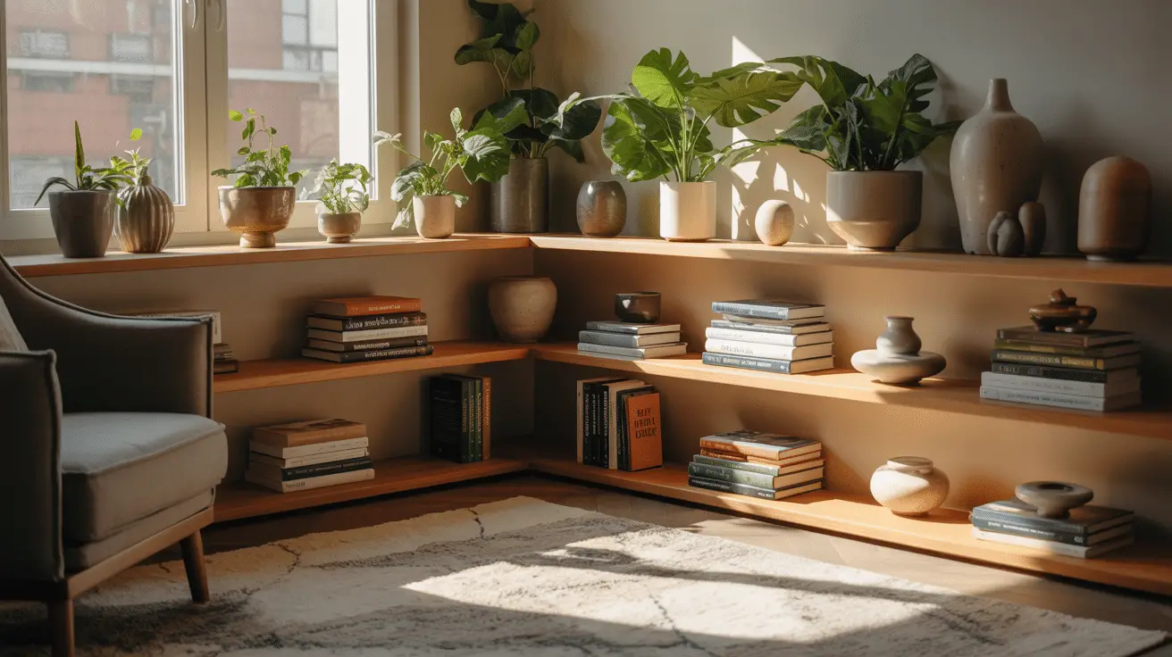 Corner Shelves for Living Rooms: Creative and Stylish Storage Solutions