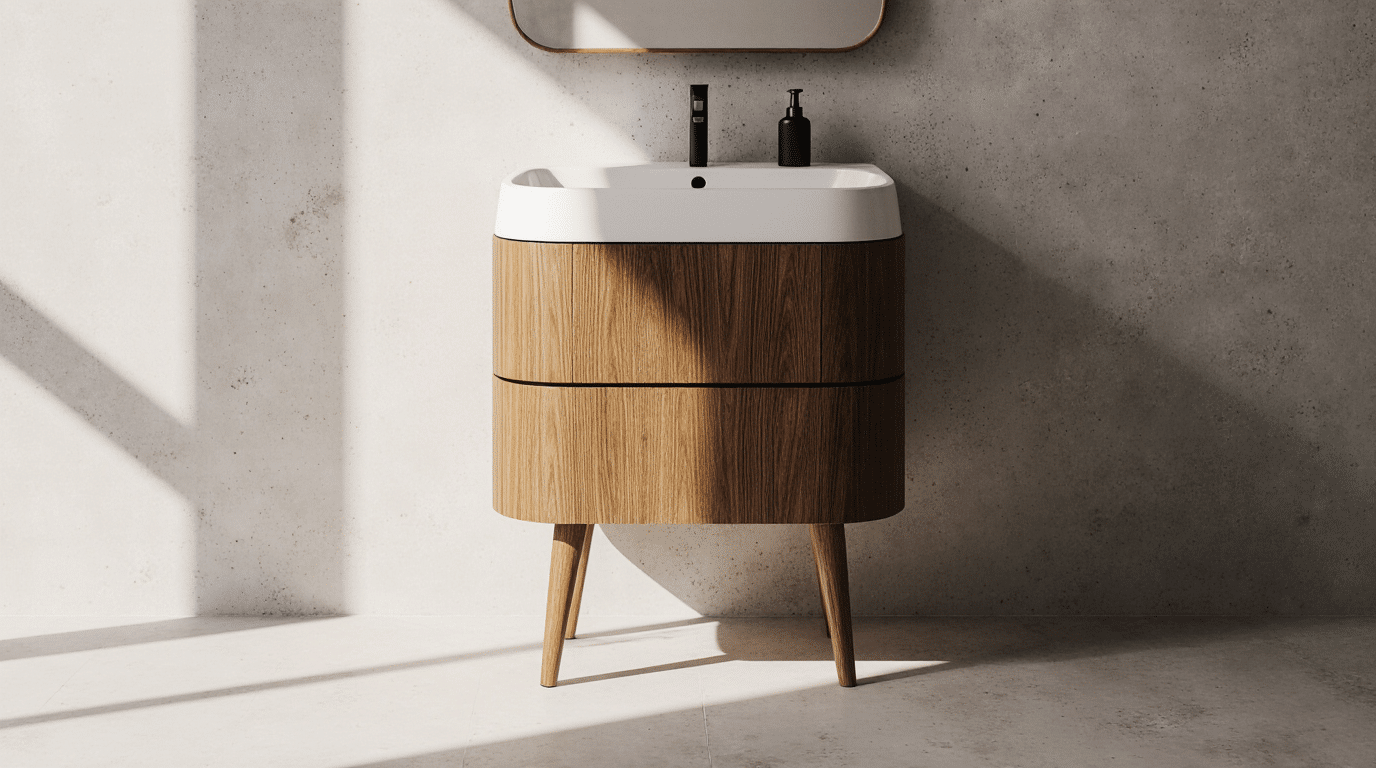 Compact Wood Bathroom Vanity Solutions for Small Spaces