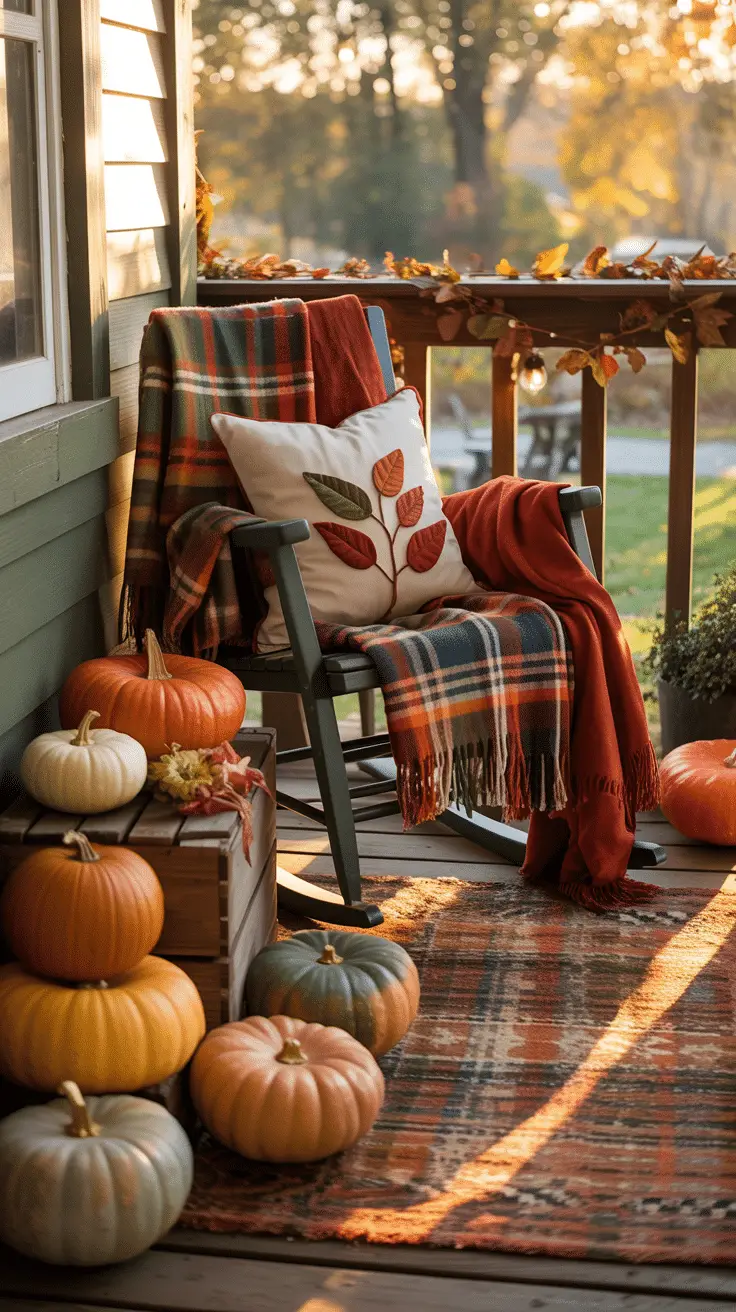 Easy Small Front Porch Fall Decor Ideas for Instant Charm