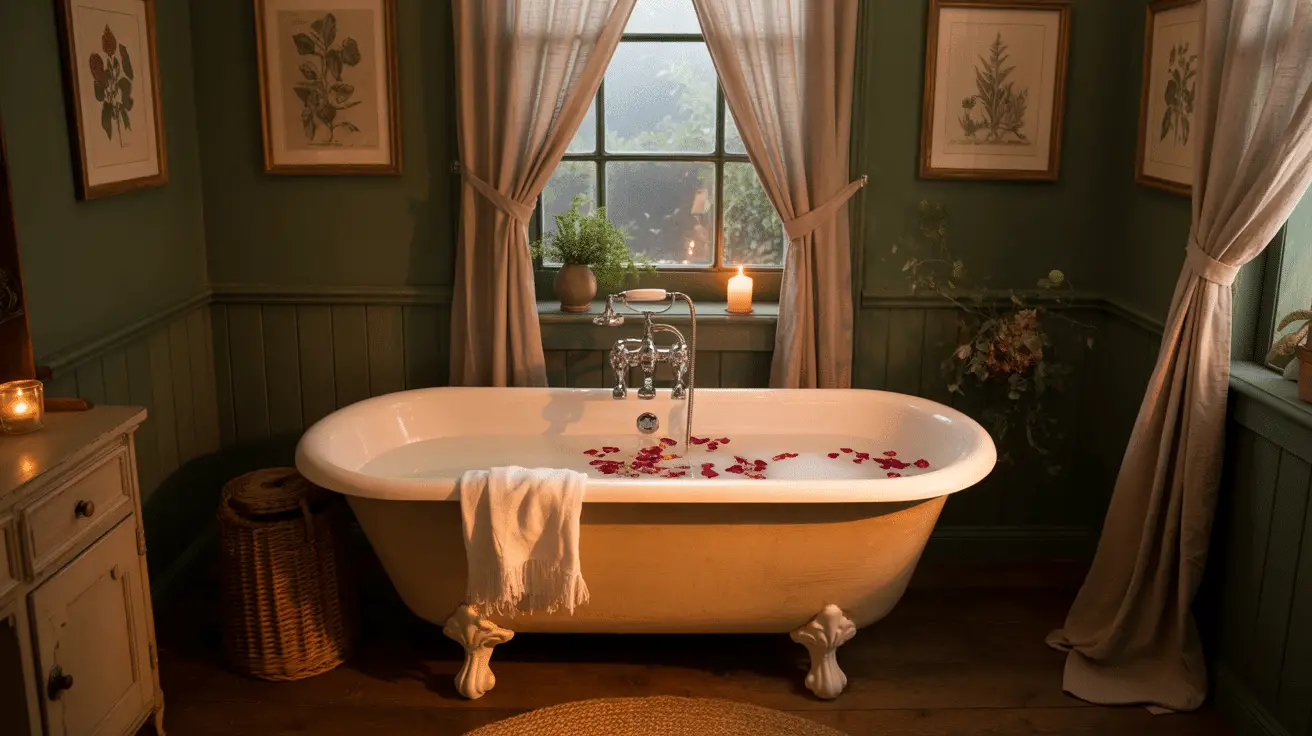 Romantic Dark Cottagecore Bathroom Ideas That Whisper Elegance: Transform Your Space into a Cozy Haven