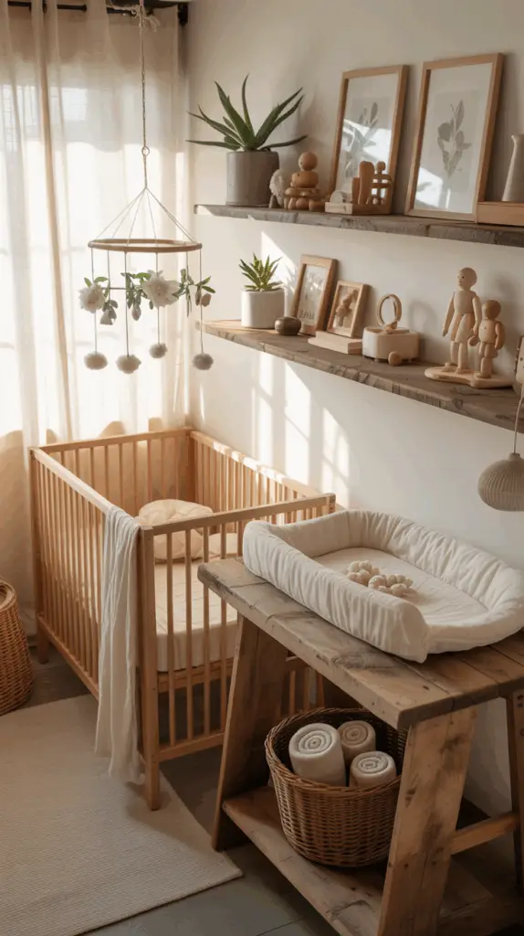 Create a Cozy Cottagecore Nursery with Soft Textures and Natural Elements: A Dreamy Space for Your Baby