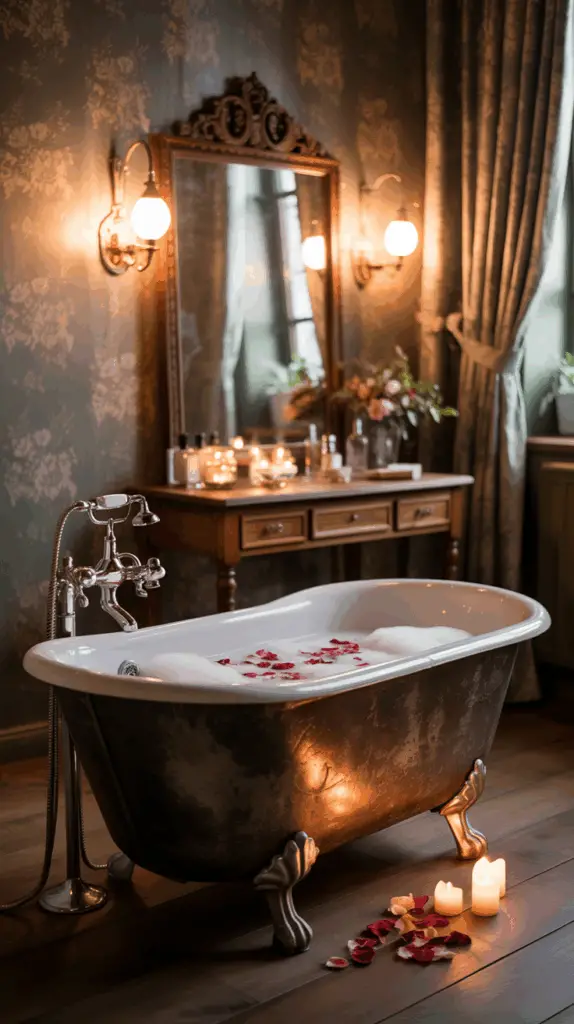 Romantic Dark Cottagecore Bathroom Ideas That Whisper Elegance: Transform Your Space into a Cozy Haven