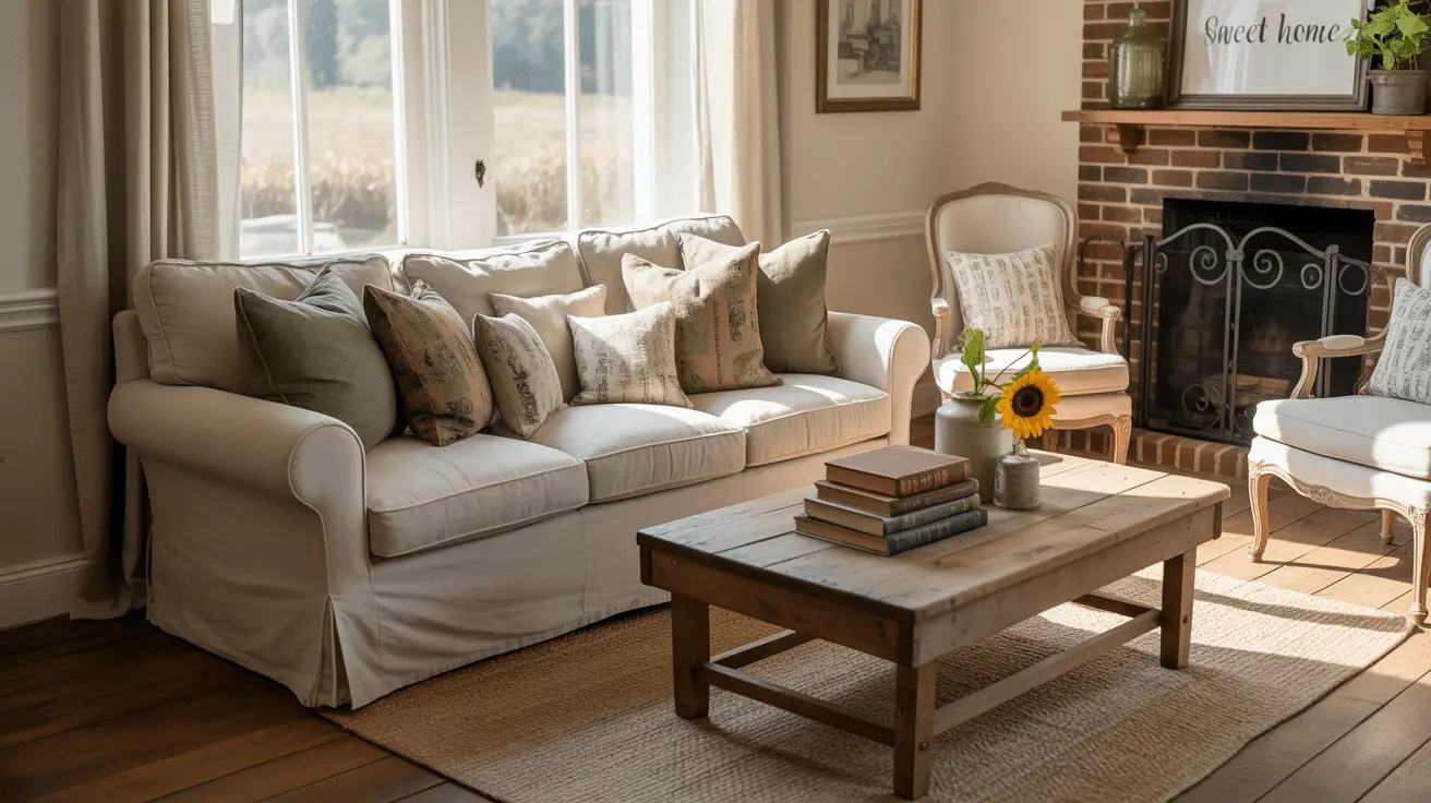 How to Create a Cozy Warm Farmhouse Living Room Full of Charm