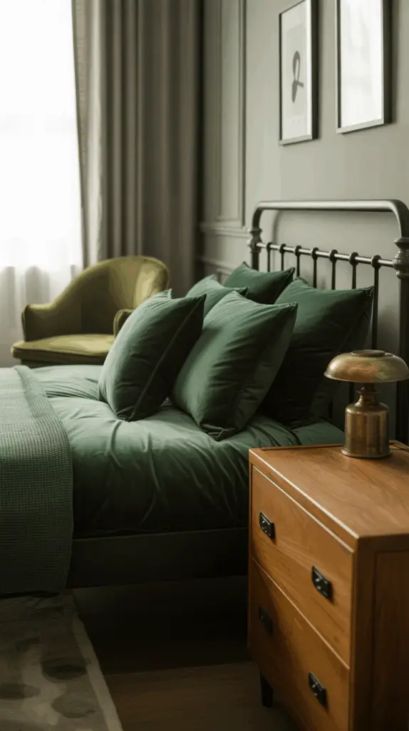 Bold Black and Green Bedroom Ideas for a Stylish Look: Create a Dramatic and Elegant Space