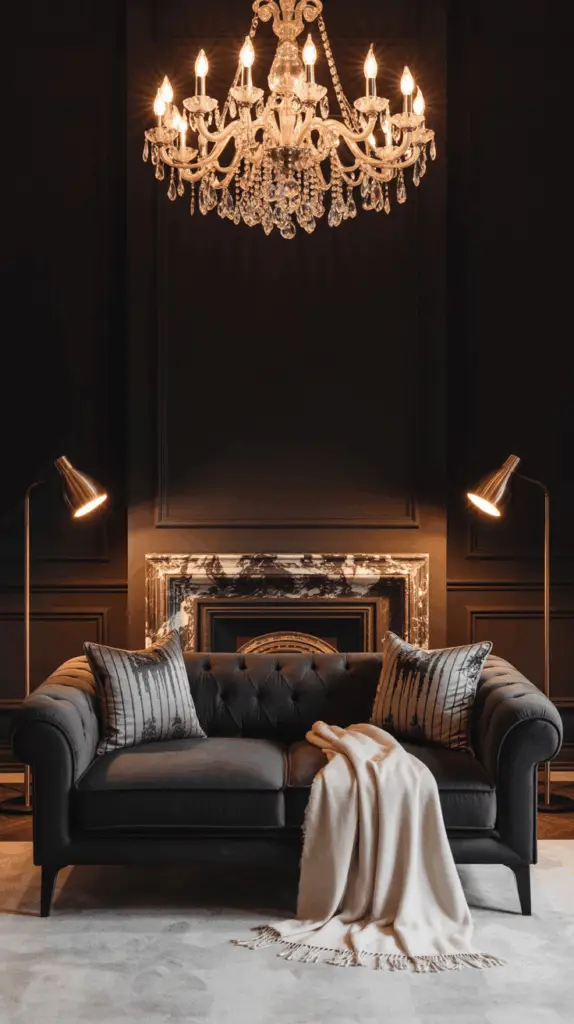 Glamorous Touches for Your Black Glam Living Room: Elevate Your Space with Chic Luxury