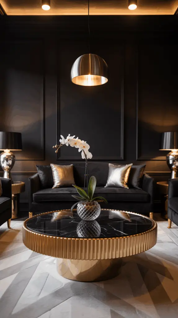 Glamorous Touches for Your Black Glam Living Room: Elevate Your Space with Chic Luxury