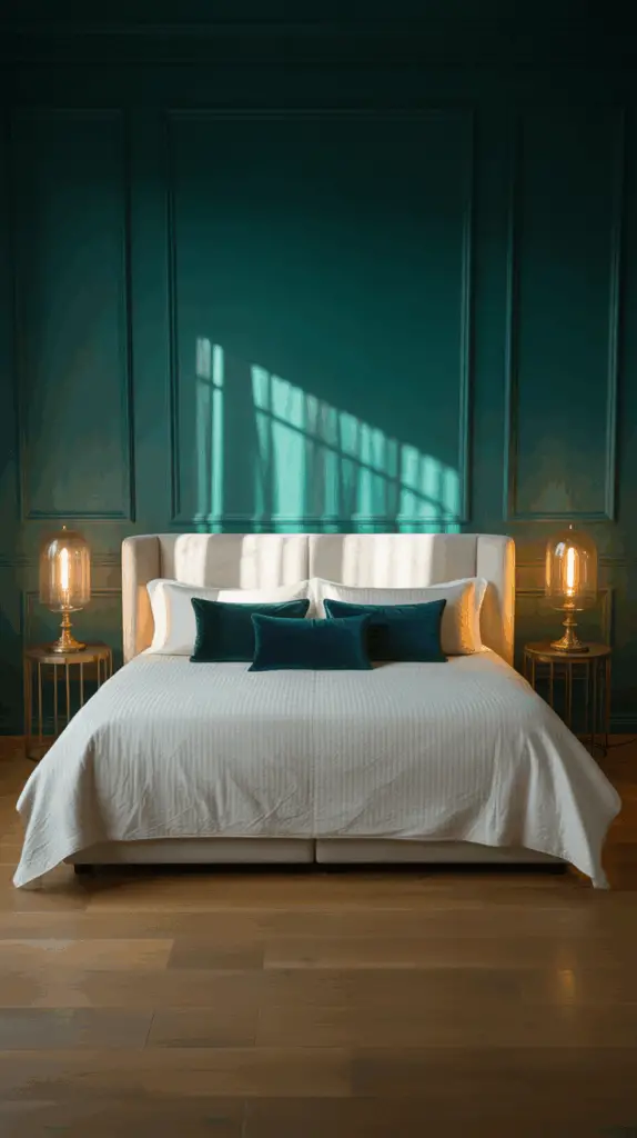 Transform Your Space with a Moody Green Bedroom Palette for Timeless Elegance