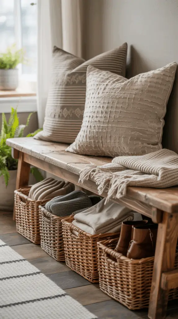 Creative Bench Entryway Arrangements to Maximize Storage and Style