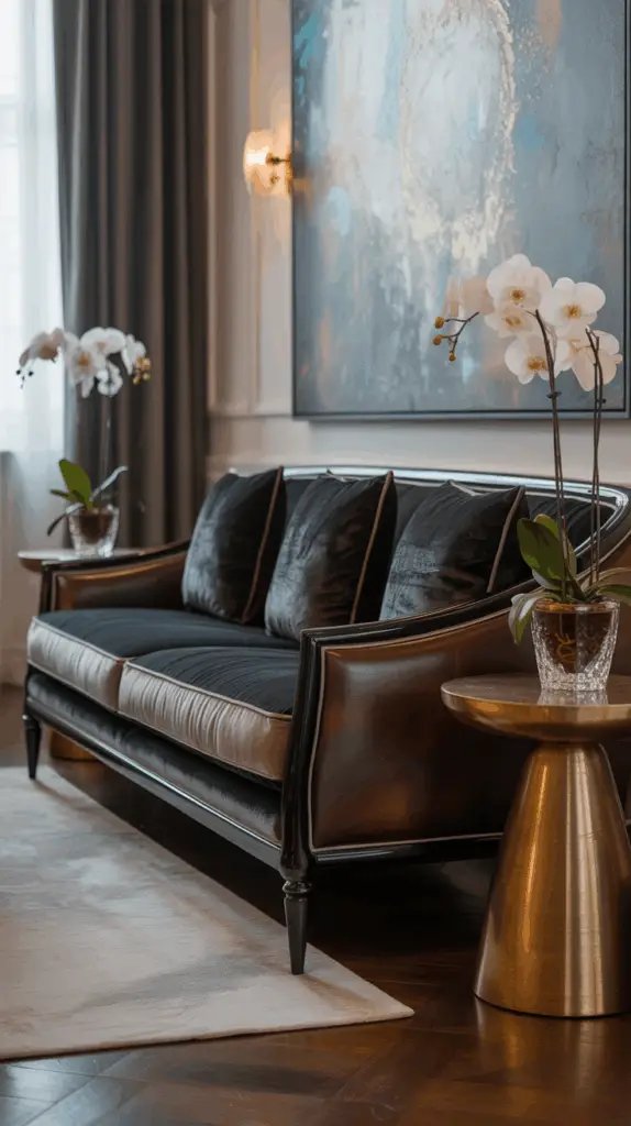 Luxury Living: Upscale Black Couch Living Room Decor Ideas for Elegance and Comfort