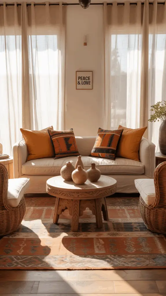 Create a Welcoming Atmosphere with Afro Boho Living Room Decor: A Stylish Fusion of Culture and Comfort