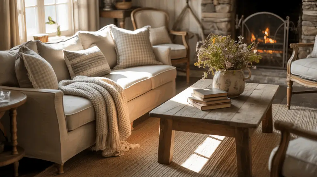 How to Style a Cozy Farmhouse Living Room for Maximum Comfort: Warm and ...
