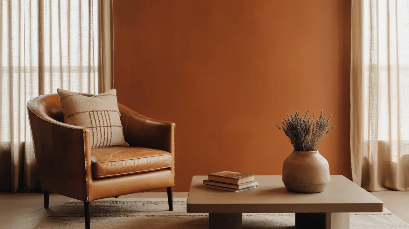Modern Rustic Burnt Orange Living Room Inspirations: A Perfect Blend of Warmth and Style