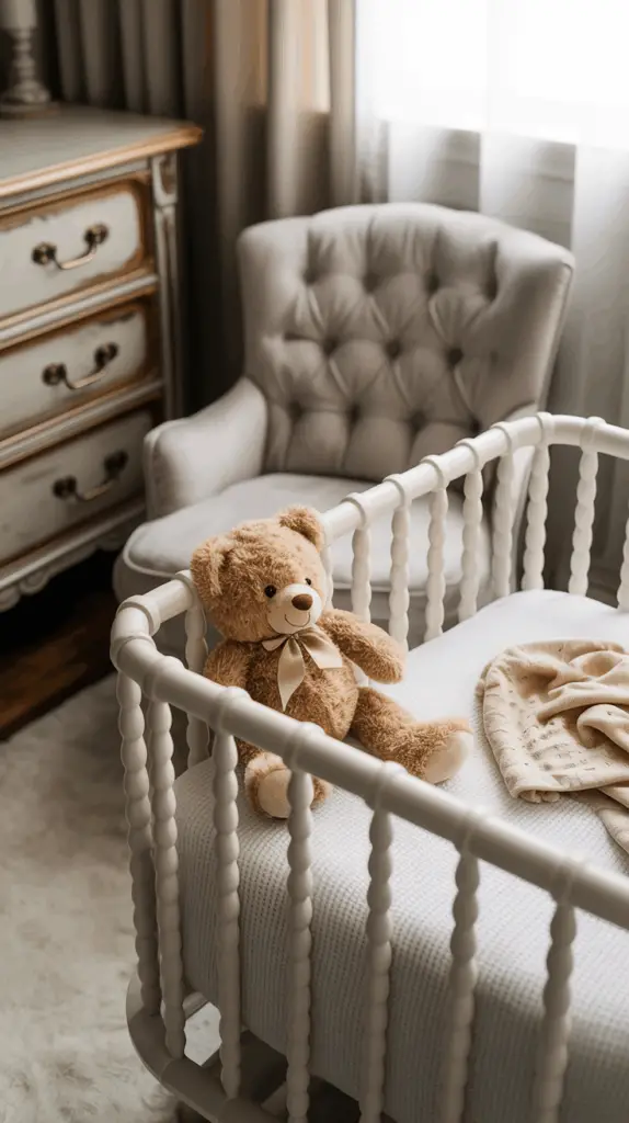Create a Dreamy Vintage Pink Nursery with Elegant Details for Timeless Charm