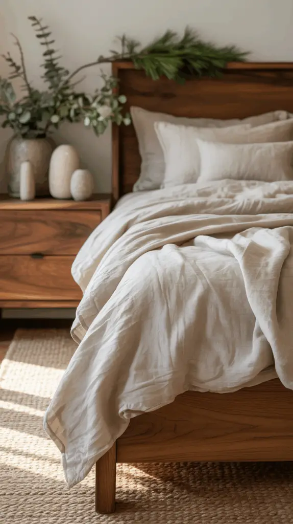 Nature-Inspired Holiday Bedroom Decor: Transform Your Space with Greenery and Soft Winter Lights