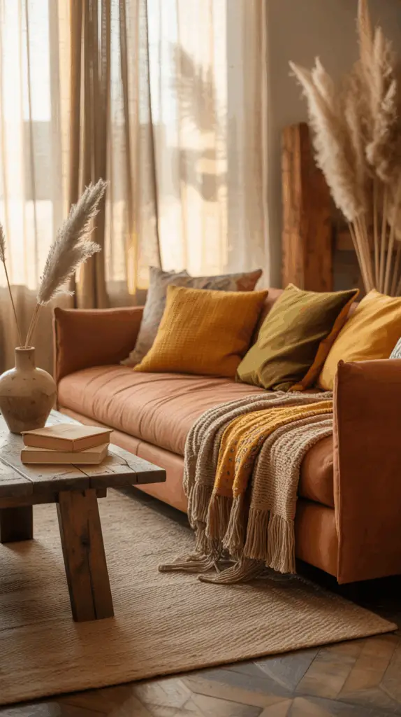 Transform Your Living Room with a Cozy Boho Makeover: Create a Warm and Inviting Space