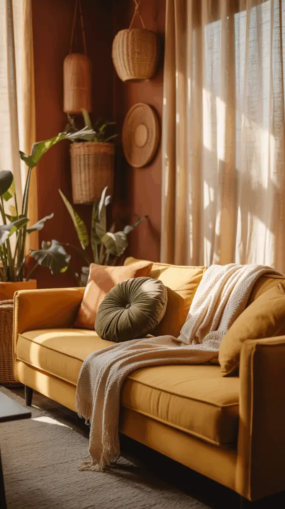 Afro Boho Living Room Color Palettes for a Harmonious Space: A Blend of Cultural Richness and Modern Style