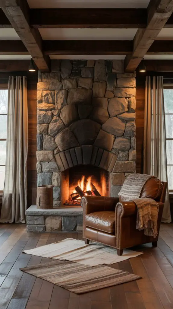 Bring Nature Indoors with a Warm Rustic Living Room for Timeless Comfort