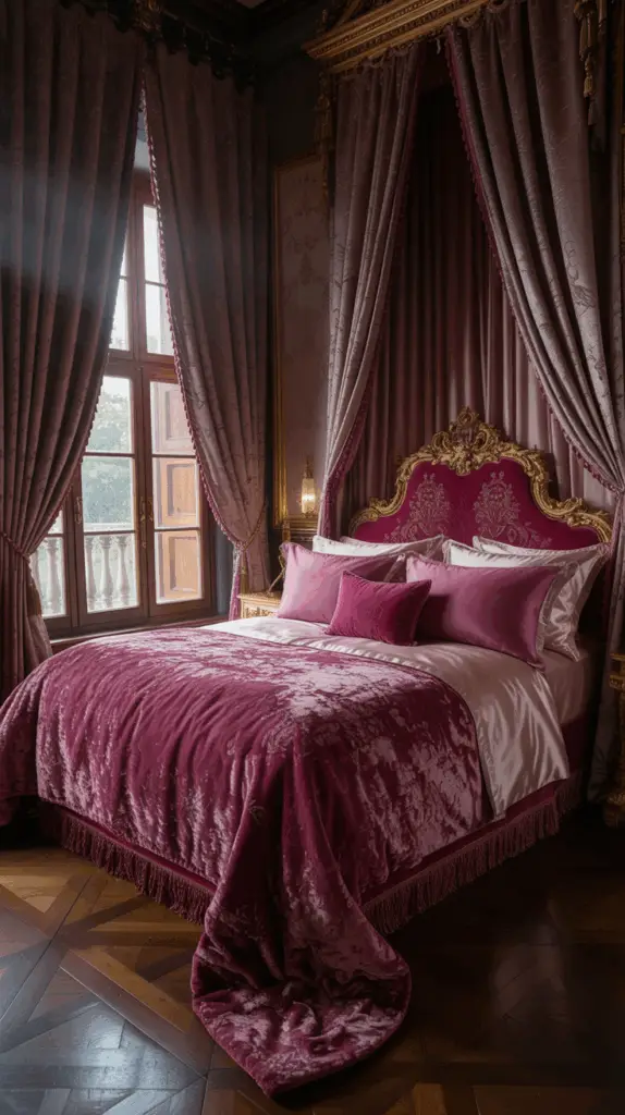Luxurious Pink Royal Bedroom Ideas for a Regal Retreat: Elegant Designs Fit for Royalty