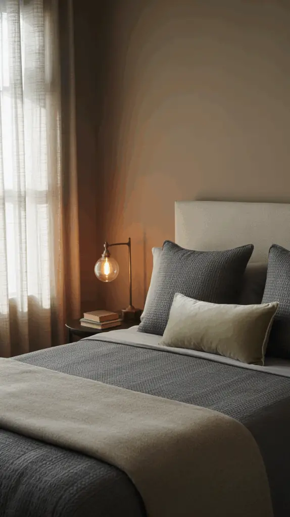 Discover the Beauty of a Moody Neutral Bedroom Makeover: Transform Your Space with Elegant and Calming Tones