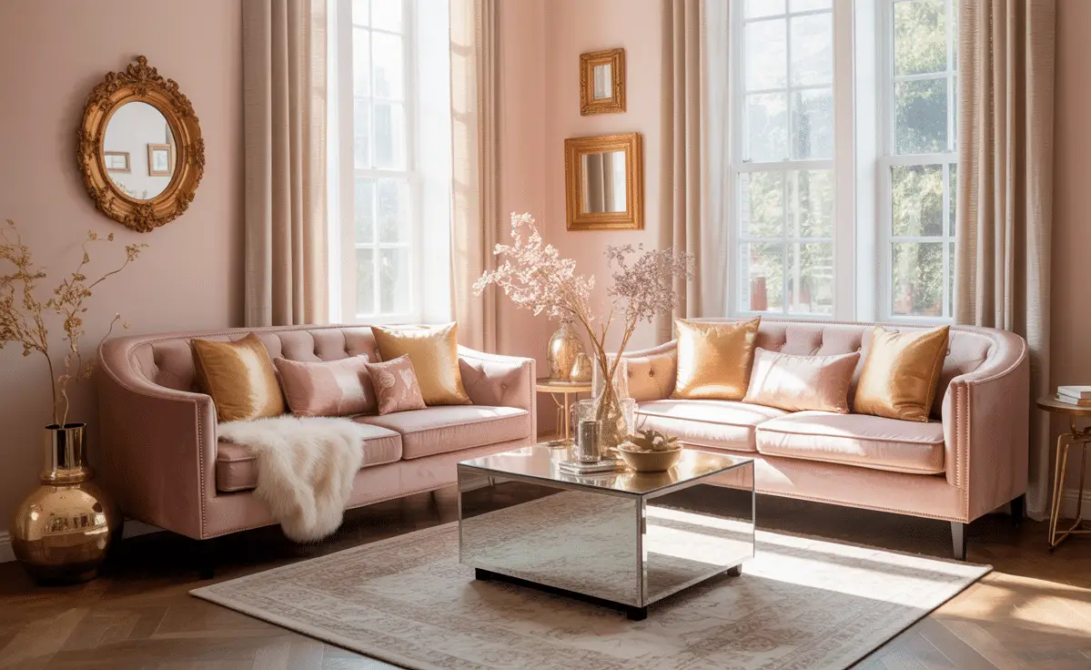 Glam Living Room Ideas on a Budget: How to Style a Small Space with Luxury Charm