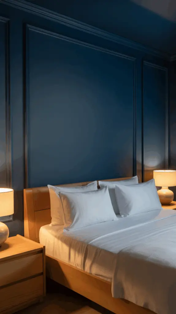 Create a Bold Statement with Navy Blue Bedroom Walls: Design Ideas for a Striking, Sophisticated Space