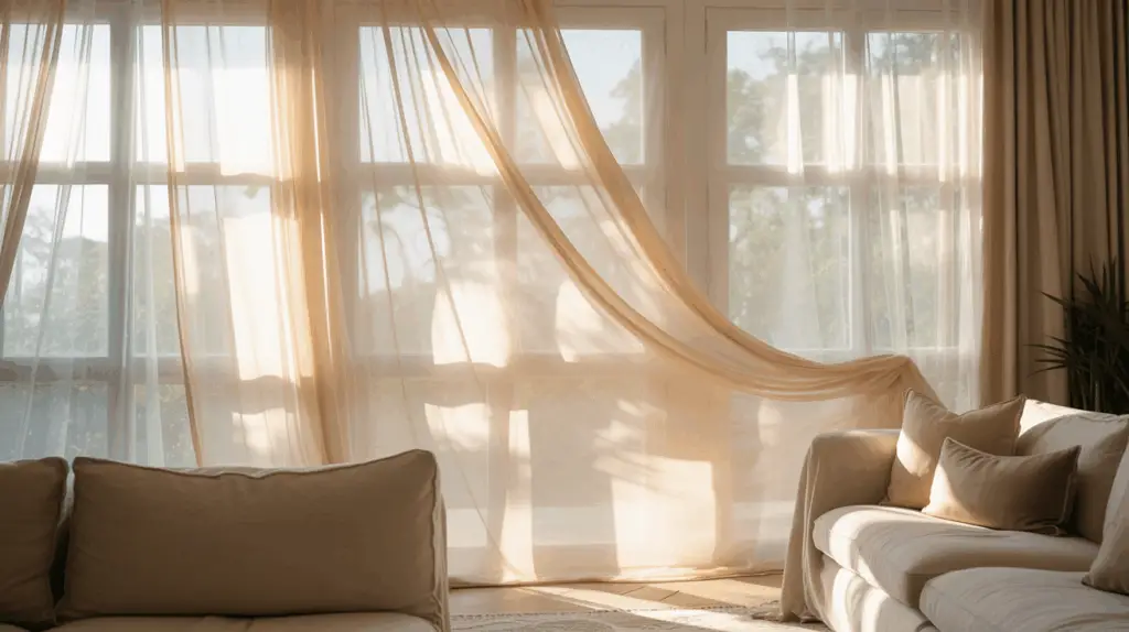 Brighten Your Space with Sheer Curtains Living Room Ideas: Create a ...