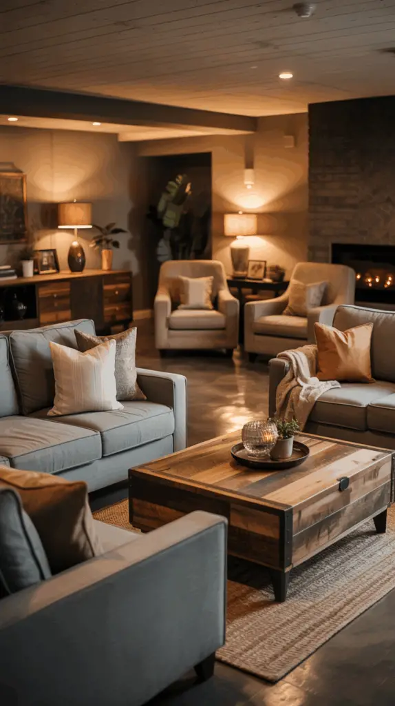Warm and Inviting Cozy Basement Family Room Decor Tips for a Comfortable and Stylish Space