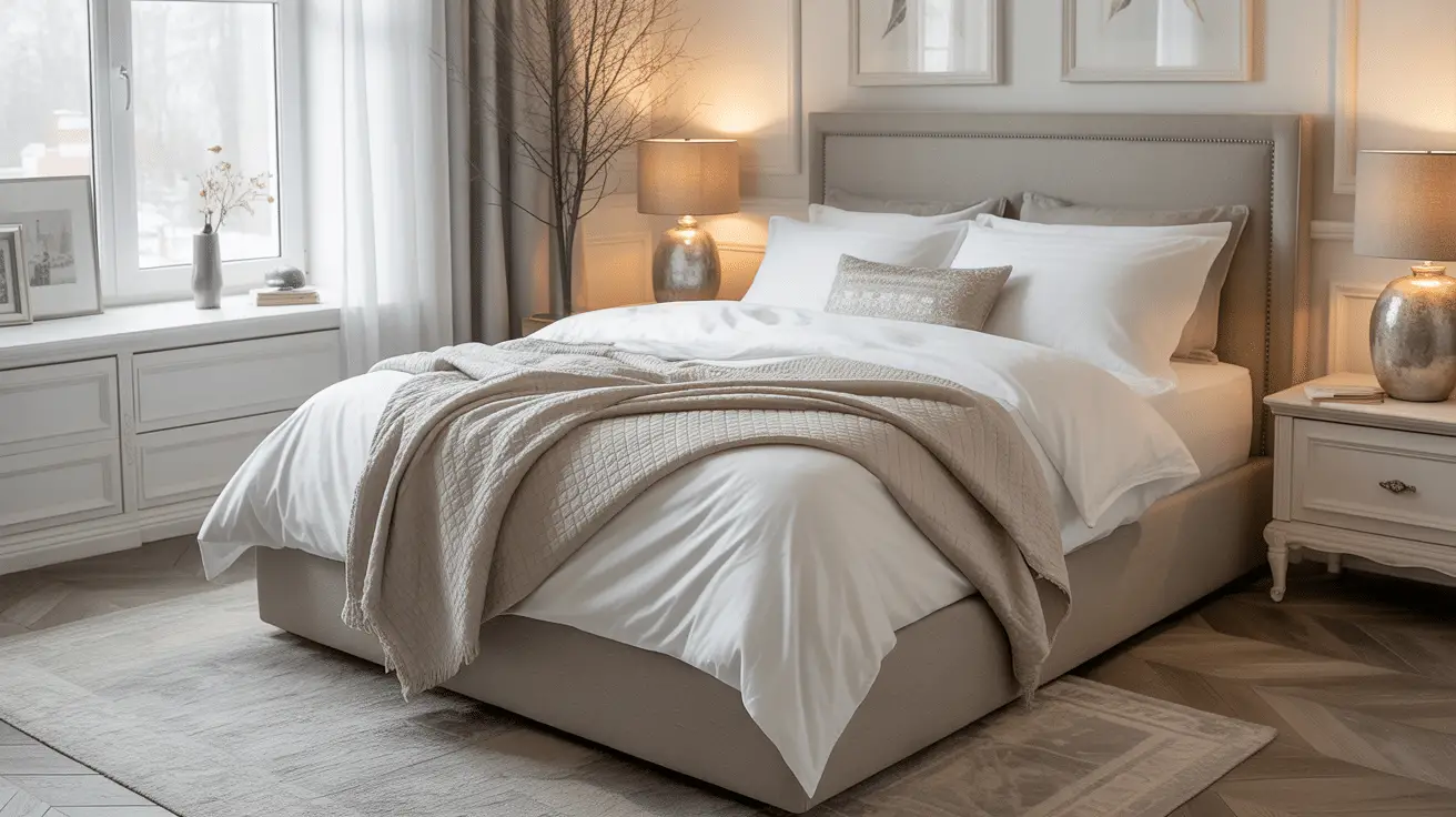 Luxury Winter Bedroom Design: How to Create a Warm and Elegant Space with Layered Bedding