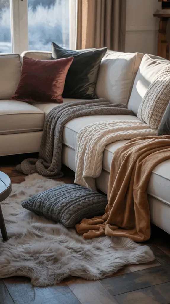 Layering Textures with a Winter Color Palette for Maximum Impact: A Cozy Guide to Seasonal Home Decor 2 Layering Textures with a Winter Color Palette for Maximum Impact: A Cozy Guide to Seasonal Home Decor