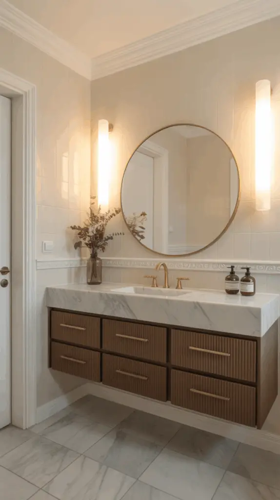 Elegant Vanity Ideas for Bathrooms That Perfectly Blend Minimalism and Glamour
