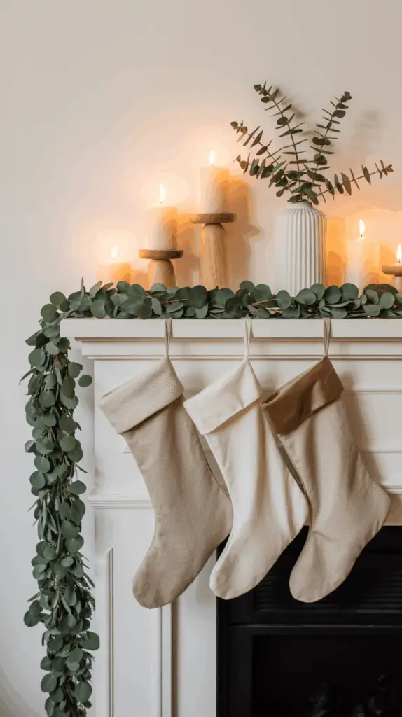 Minimalist Mantle Christmas Decor Ideas for a Modern, Clean, and Elegant Holiday Look