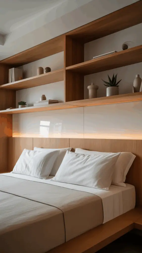 Genius Bedroom Shelves for Maximizing Small Spaces with Style and Function
