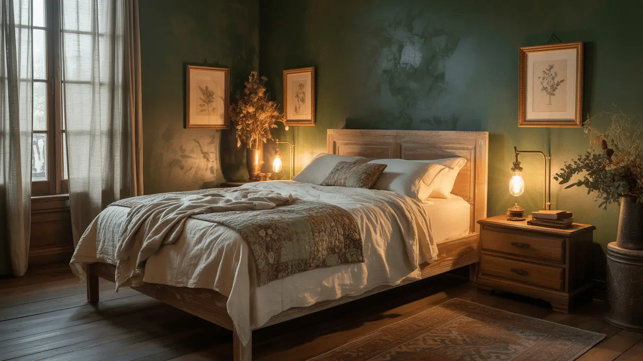 How to Design a Dark Cottagecore Bedroom with Soft Rustic Elegance