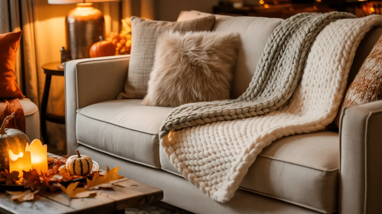 Seasonal Throw Blanket on Couch Ideas for a Warm, Welcoming Living Space