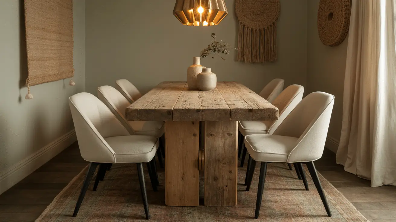 How to Create a Cozy Vintage Modern Dining Room in a Small Apartment