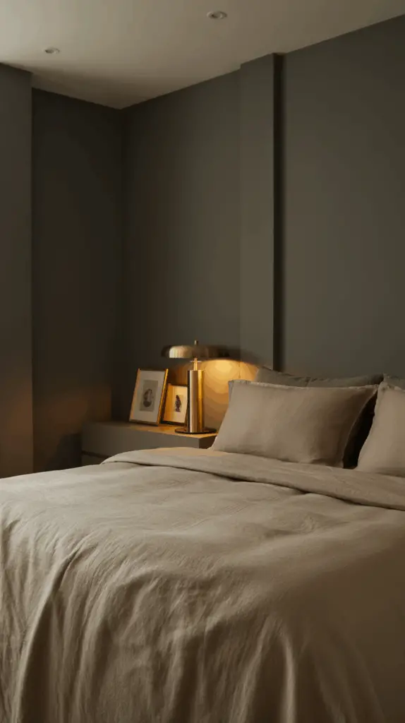 Minimalist Approach to a Moody Neutral Bedroom That Feels Rich and Timeless 2 Minimalist Approach to a Moody Neutral Bedroom That Feels Rich and Timeless