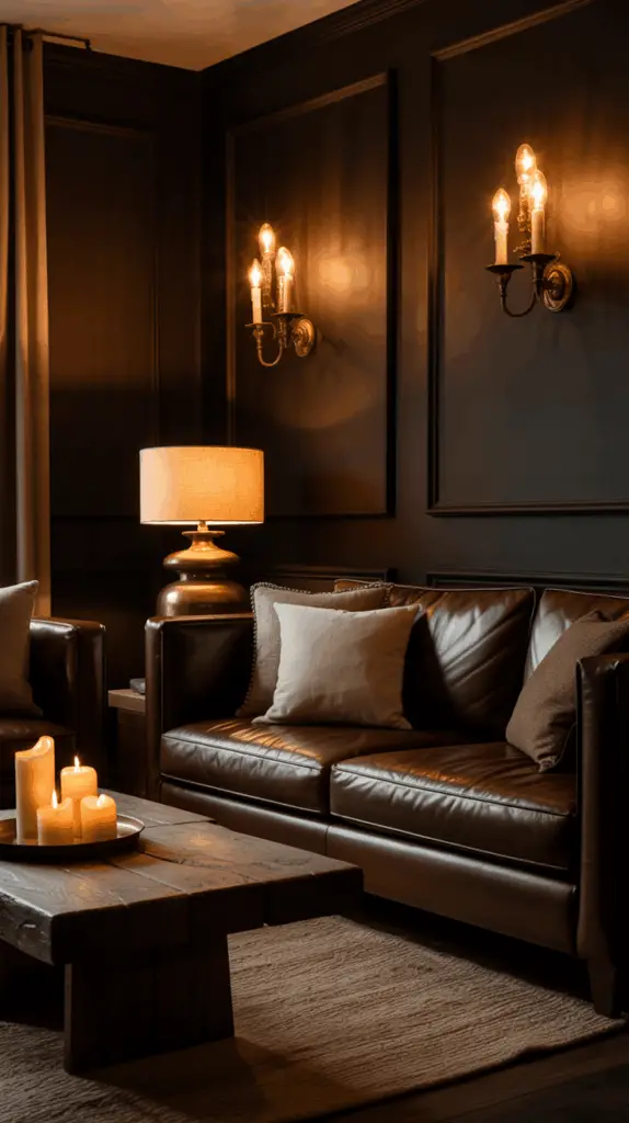 Relax in a Dark Earthy Living Room Full of Character and Timeless Warmth 2 Relax in a Dark Earthy Living Room Full of Character and Timeless Warmth