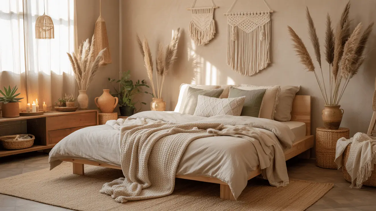Create the Perfect Earthy Boho Bedroom with These Easy Decor Tips for a Cozy, Natural Vibe