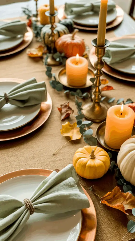 Thanksgiving Table Setting Ideas with a DIY Fall Garland for a Warm, Elegant Feast 2 Thanksgiving Table Setting Ideas with a DIY Fall Garland for a Warm, Elegant Feast