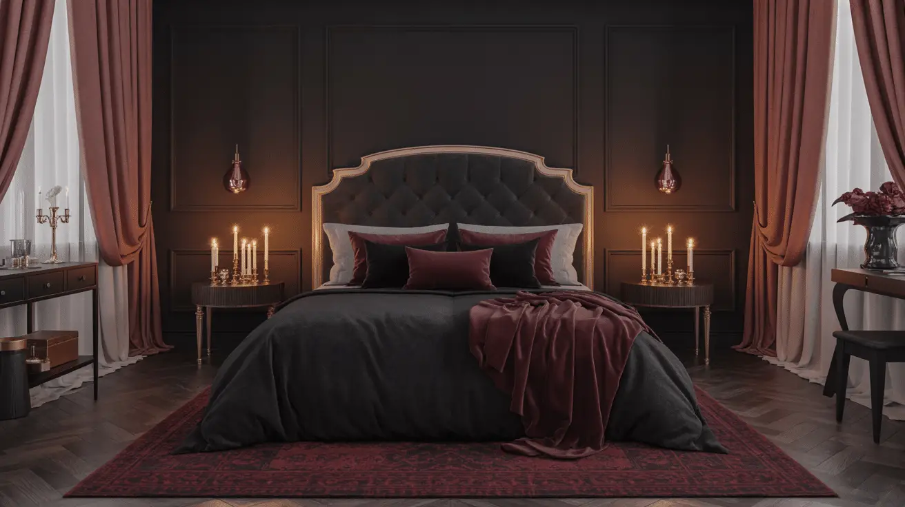 Step Into a Romantic Goth Bedroom Filled With Enchanted Vintage Details and Timeless Elegance