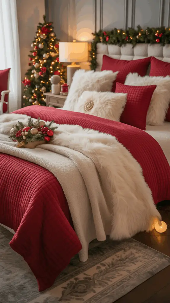 Magical Christmas Bedroom Ideas to Create a Holiday Wonderland: Cozy Décor Tips for a Festive Retreat 2 Magical Christmas Bedroom Ideas to Create a Holiday Wonderland: Cozy Décor Tips for a Festive Retreat