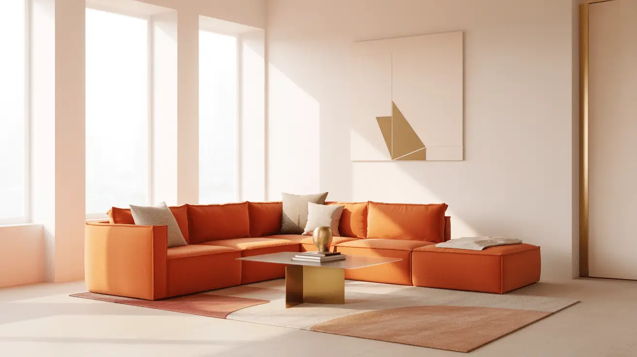 Orange Couch Living Room Decor Hacks to Refresh Your Space with Bold Warmth