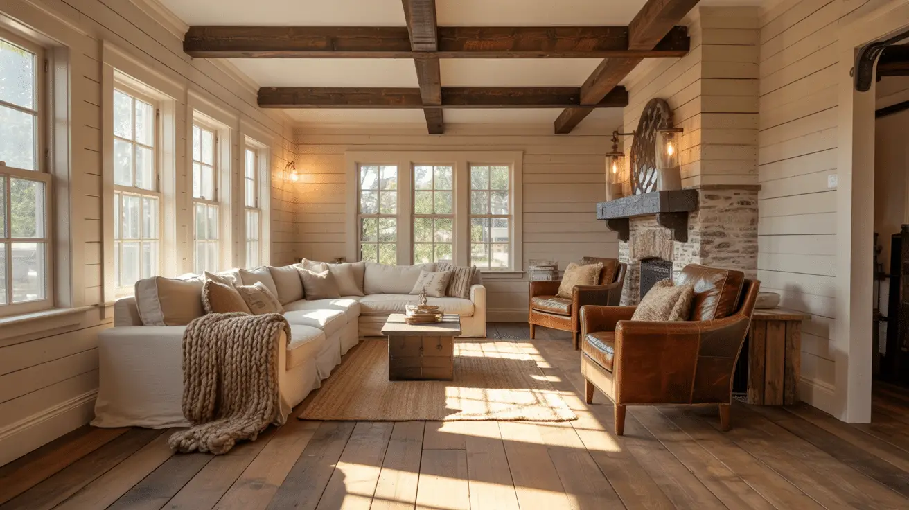 Rustic Farmhouse Style House Ideas for Cozy Living: Warm Design Tips ...