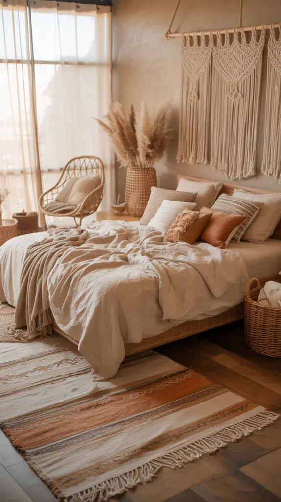 Dreamy Boho Bedroom Ideas for a Serene Sanctuary: Soft Textures, Natural Elements & Relaxed Styling 2 Dreamy Boho Bedroom Ideas for a Serene Sanctuary: Soft Textures, Natural Elements & Relaxed Styling
